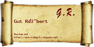 Gut Róbert névjegykártya