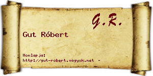 Gut Róbert névjegykártya